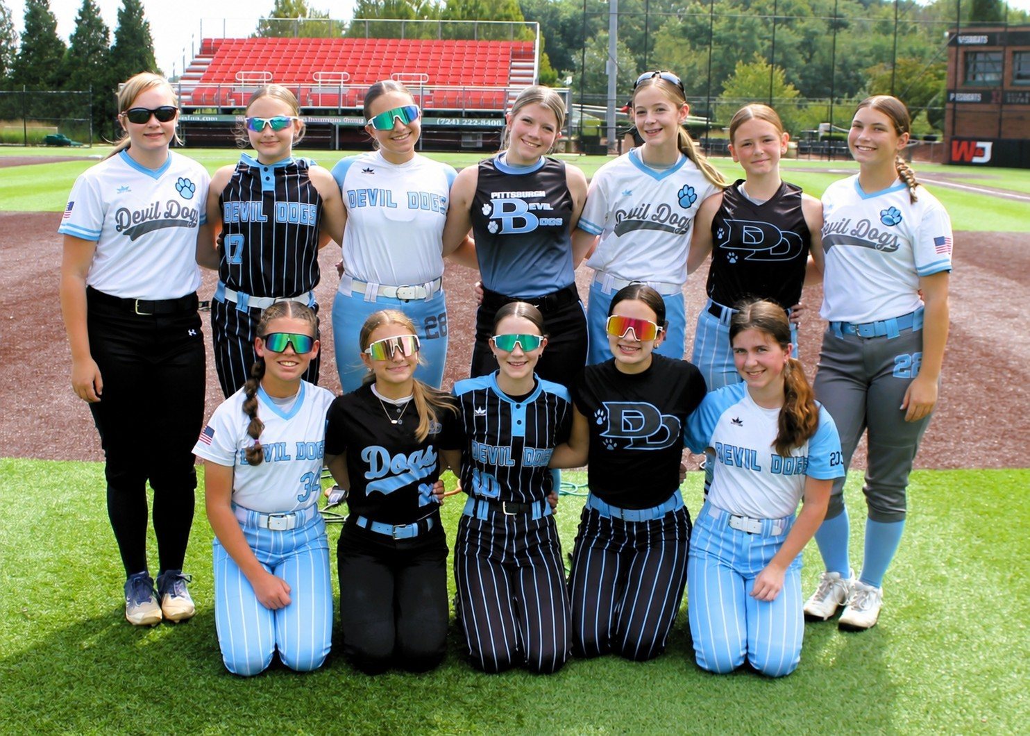 Devil Dogs 2031 team photo on the field